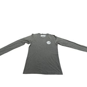 "HAPPY EARTH" Conscious Cotton Organic Shirt Unisex SZ S Gray Full Back Graphics